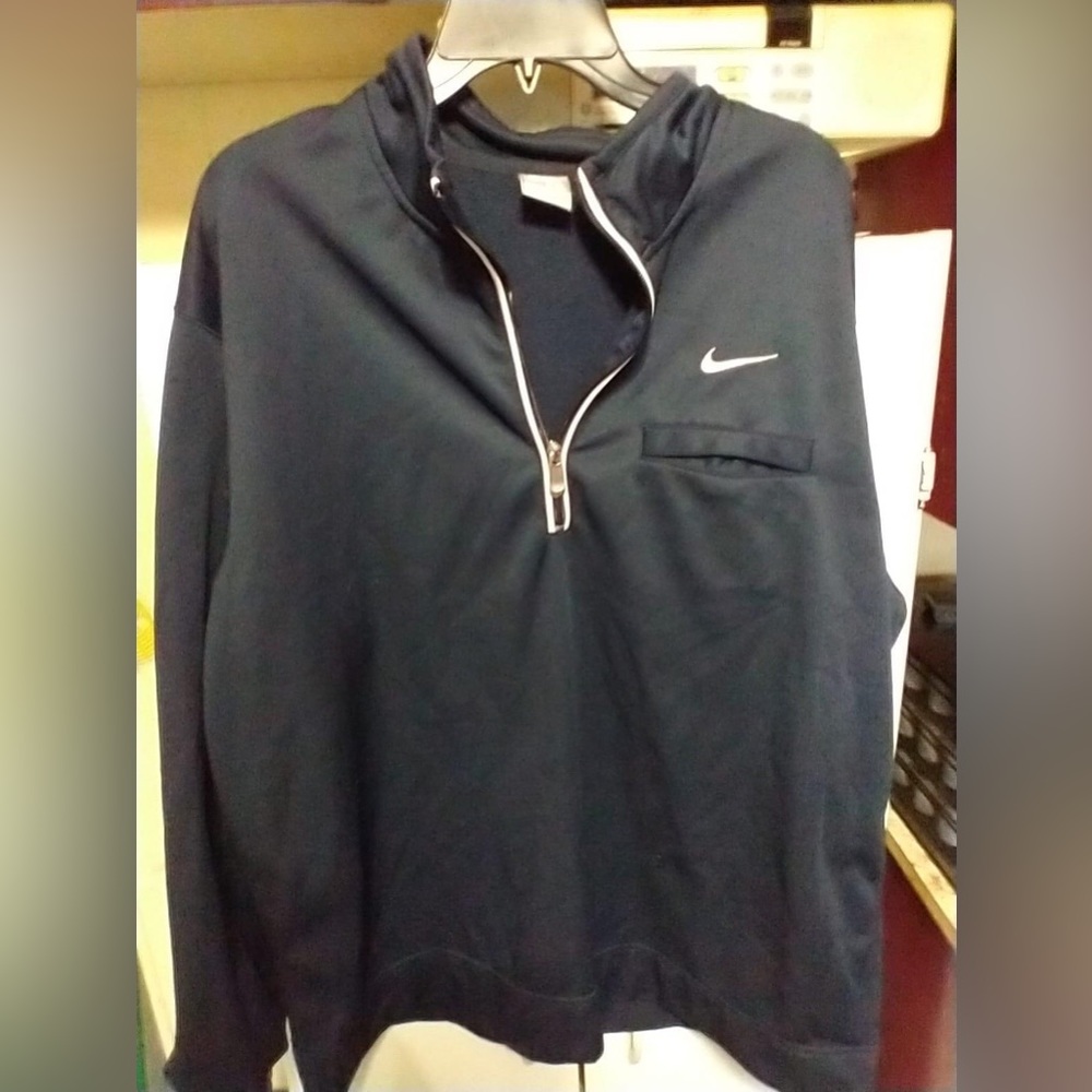 navy blue nike quarter zip, size XXL